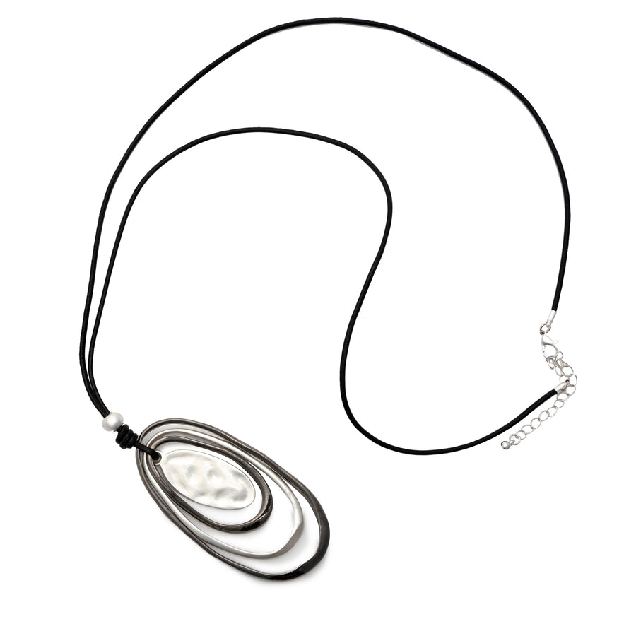 Leather Cord Pendant Necklace
