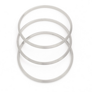 Satin Set of 3 Bangle Bracelets