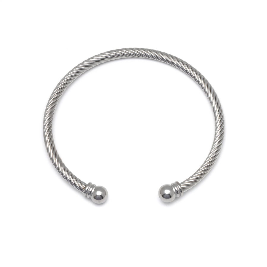 Silver Twisted Cuff