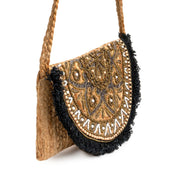 Kemala Black Fringe Clutch Bag