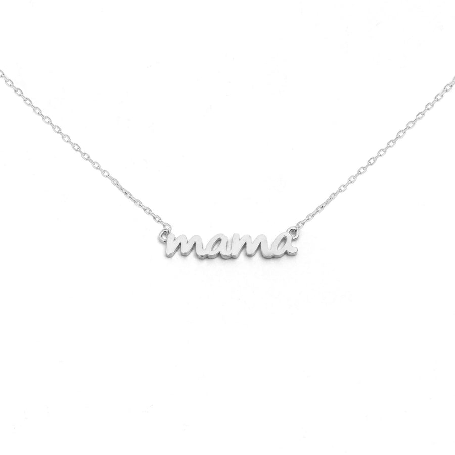 Mama Script Necklace