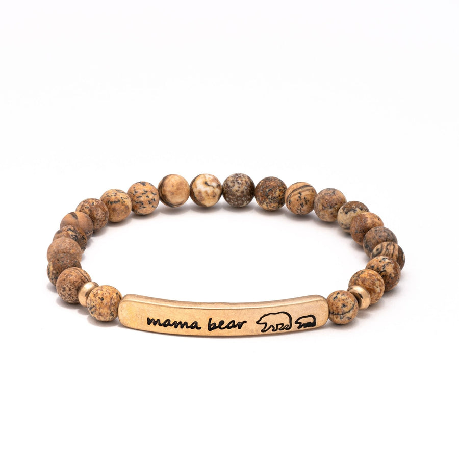 Mama Bear Stone Bracelet