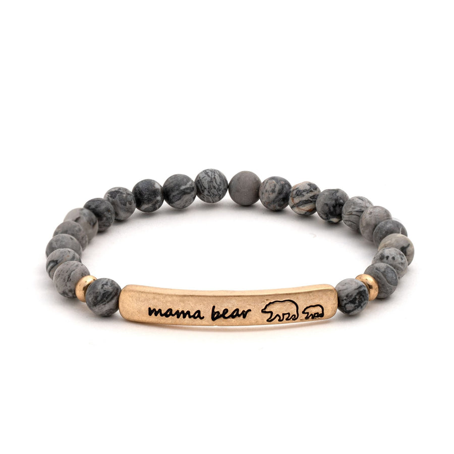 Mama Bear Stone Bracelet