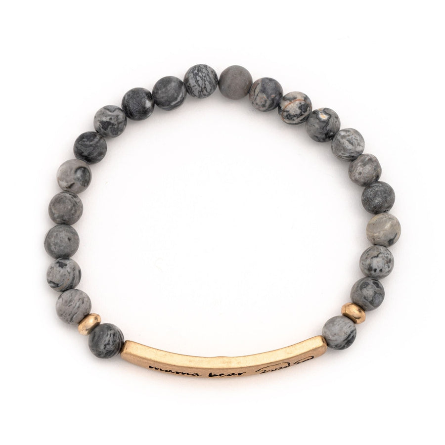 Mama Bear Stone Bracelet