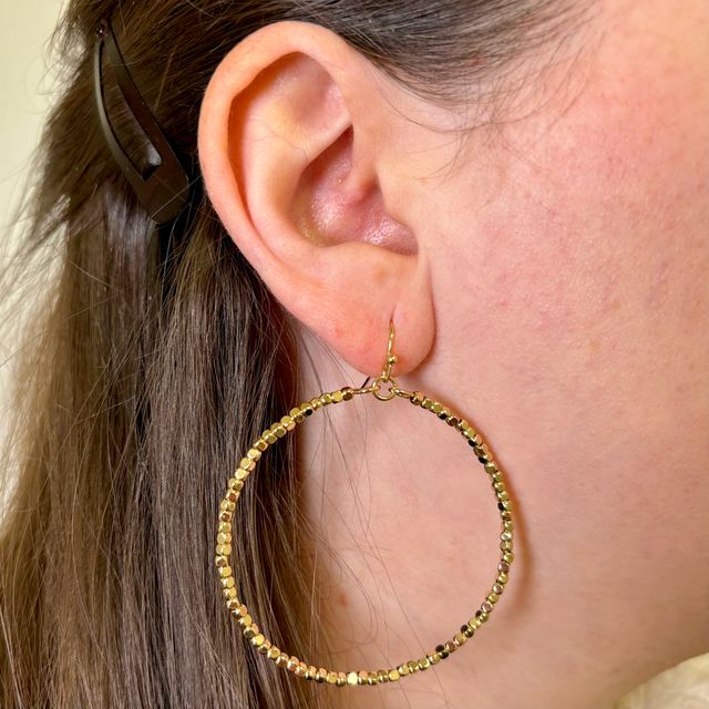 Nugget Hoop Earring