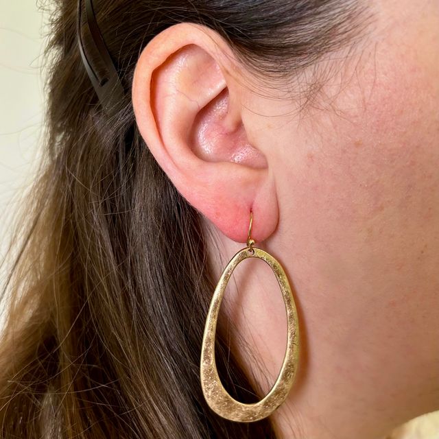 Oval Hoop Earring