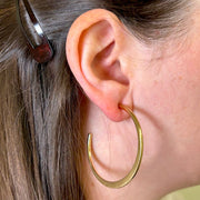 Satin Hoop Earring