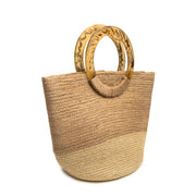 Amisha Natural Gold Handbag